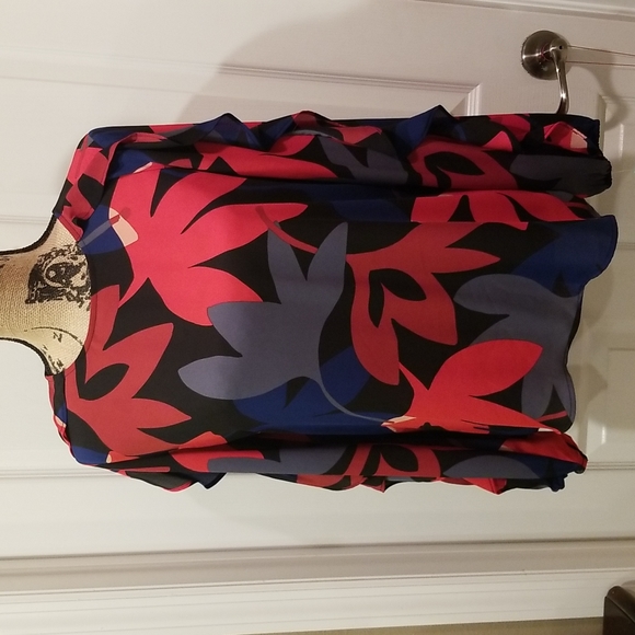 Loft outlet gorgeous multi colored blouse size S - Picture 1 of 6